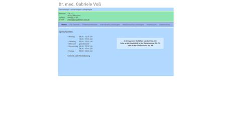 Dr.med. Gabriele Voss Fach&auml;rztin f&uuml;r Dermatologie