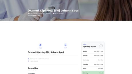 Dr.med. Johann Sperl Facharzt f&uuml;r Dermatologie