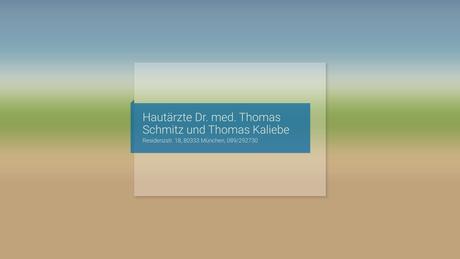 Dr.med. Thomas Schmitz Facharzt f&uuml;r Dermatologie